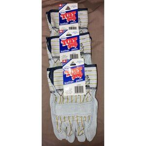 Boss Stallion Side Split Leather Palm Safety 1290L Work Glove Large 3 Pack